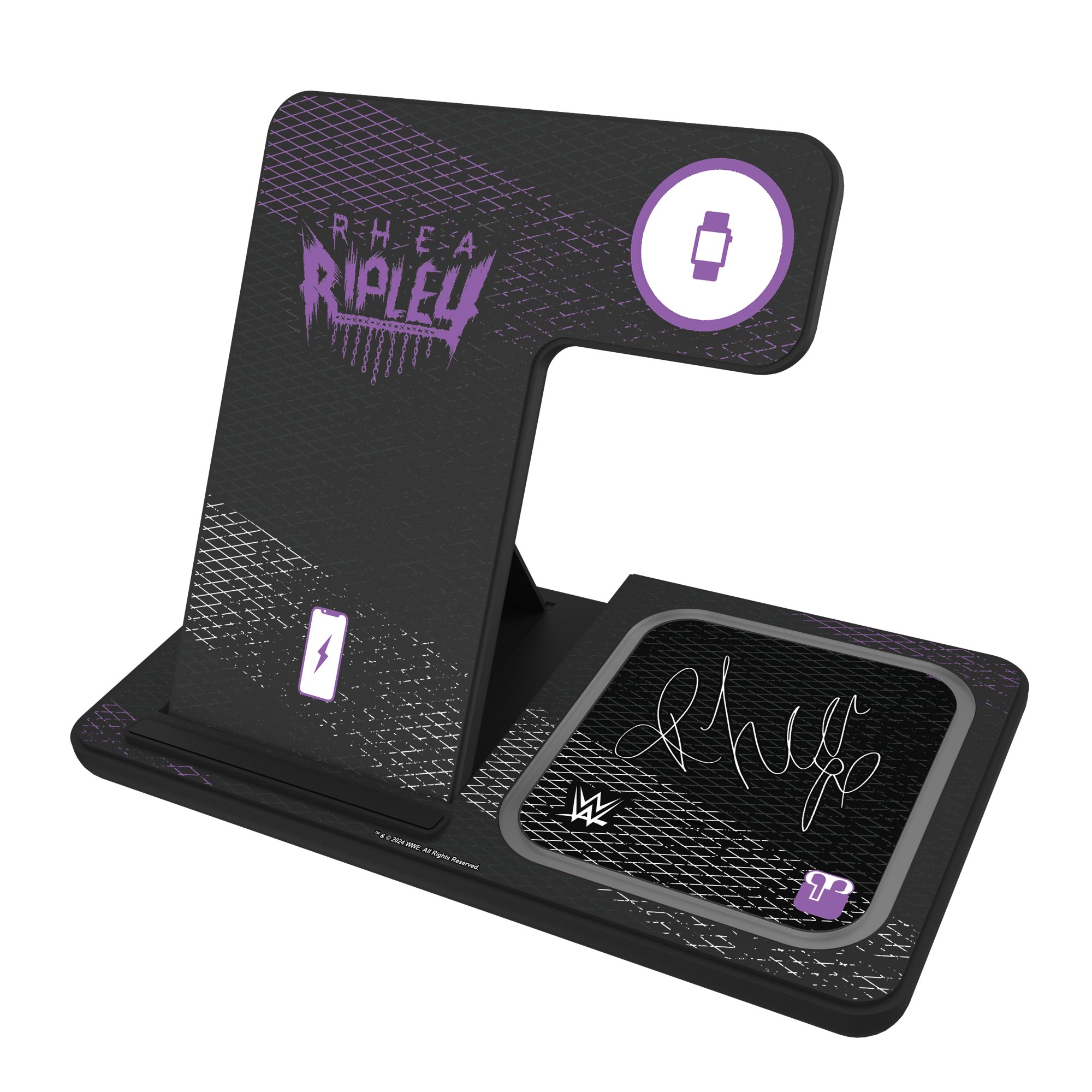 Keyscaper Black Rhea Ripley 3-In-1 Charging Station