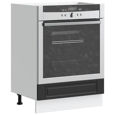 TEMU Kitchen Cabinet Black Wood Material Image