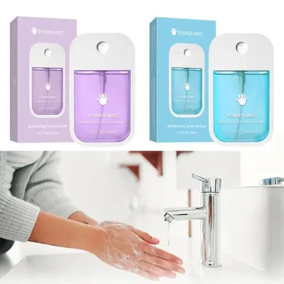 2PCS Portable Hand Sanitizer Travel Size Hydrating Hand Sanitizer Spray For Adults & Kids Multi-flavor Gentle Cleanse Your Hand
