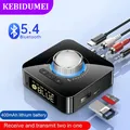 Trasmettitore ricevitore Bluetooth 5.4 4 in 1 Adattatore audio wireless Schermo LED 400mAh Adattatore Bluetooth USB TF RCA per altoparlante