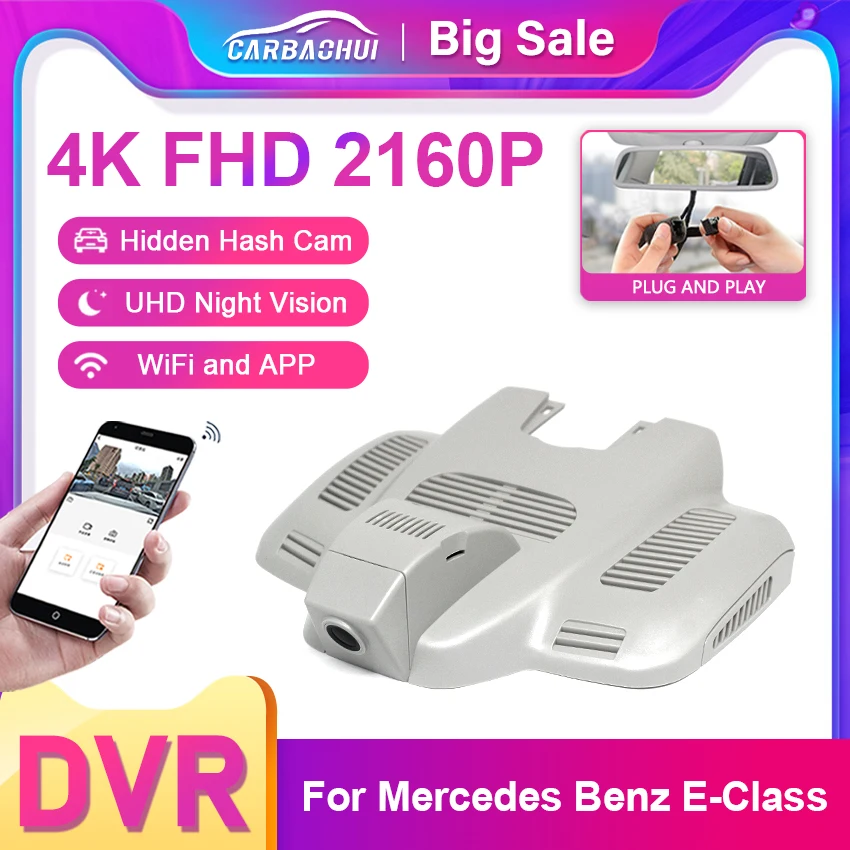 4K 2160P Plug And Play Wifi Car Dvr Dash Cam registratore di guida per Mercedes Benz classe E w213 classe C w205 s205 AMG GT 50 53 63