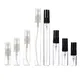 30/50/100pcs 2ml 3ml 5ml 10ml Bottiglie di profumo di vetro Bottiglia riutilizzabile vuota portatile Bottiglia di cosmetici Campione Fiale di vetro sottile