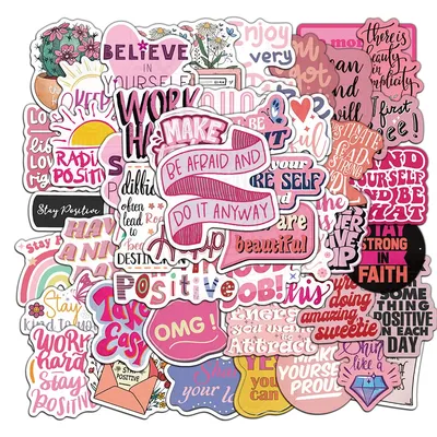50 Stück kreative Memo Text Englisch Liebe und andere Hand Konto Aufkleber DIY Notebook Hand Konto Klebe material Image
