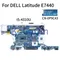 I5-4310U pour DELL Latitude E7440 7440 carte mère pour ordinateur portable LA-9591P 0P9C43 SR1EE DDR3 carte mère d
