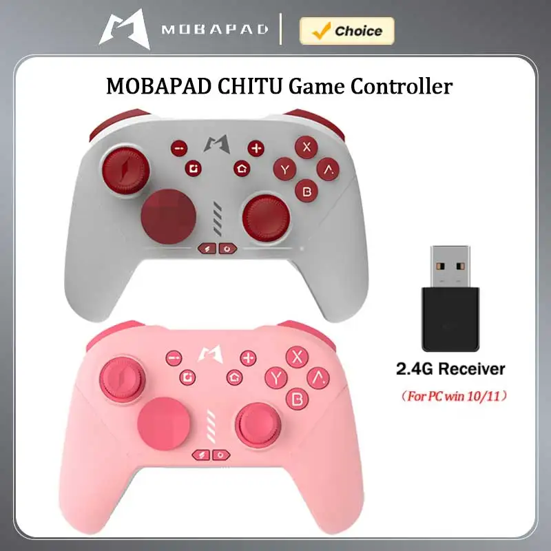 MOBAPAD CHITU Bluetooth-Game-Controller, HD, mechanischer Hall-Joystick, Gamepad für Nintendo Switch, 2-teiliges PC, Android iOS-Spielzubehör Image