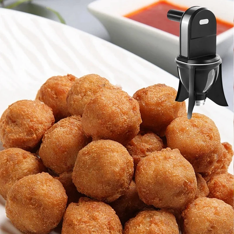Haushalt süße Ball Maker kleine automatische Knödel Maschine Fleisch bällchen Hersteller machen Fisch Fleisch Ball Form maschine langlebige UK Plug Image
