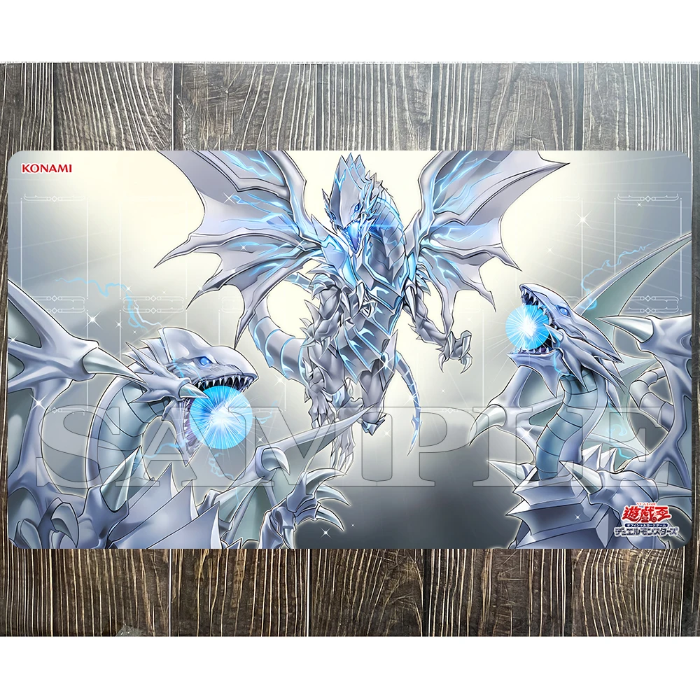 Yu-Gi-Oh Spielmatte Majesty with Dragons of White YGO Spielmatte KMC TCG Yugioh Mat M-194