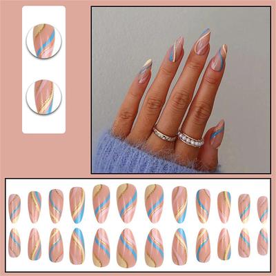 Y2 Nail Art Removable Fake Nail Patch Net Red Girls Short Nail Art Finished Cute Net Red New