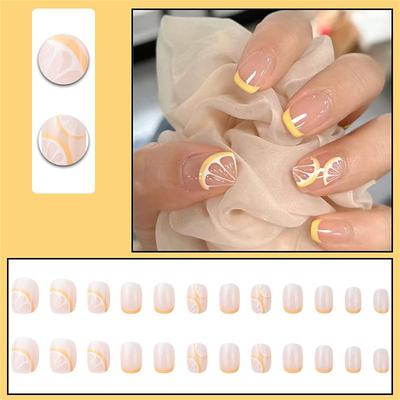 Y2 Nail Art Removable Fake Nail Patch Net Red Girls Short Nail Art Finished Cute Net Red New