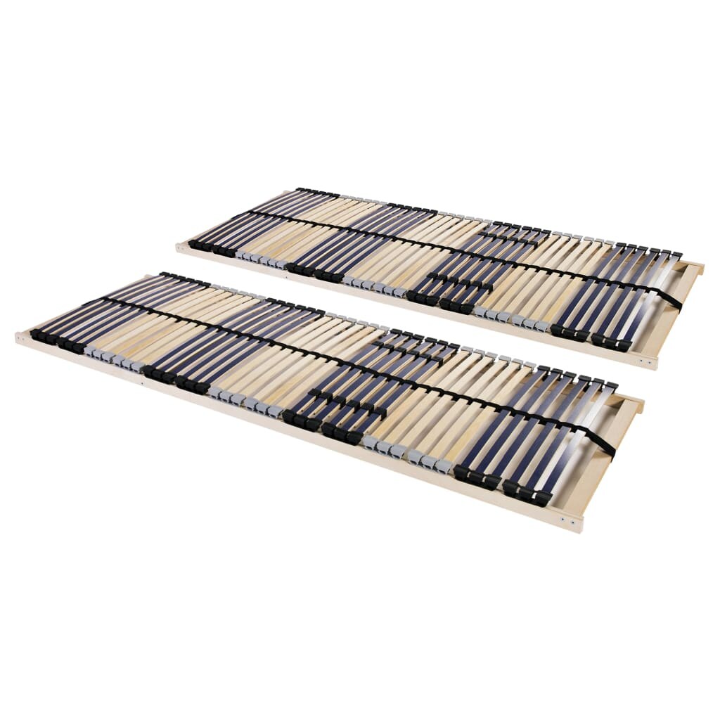 vidaXL Lattenroste 2 Stk. mit 42 Latten 7 Zonen 90 x 200 cm Image