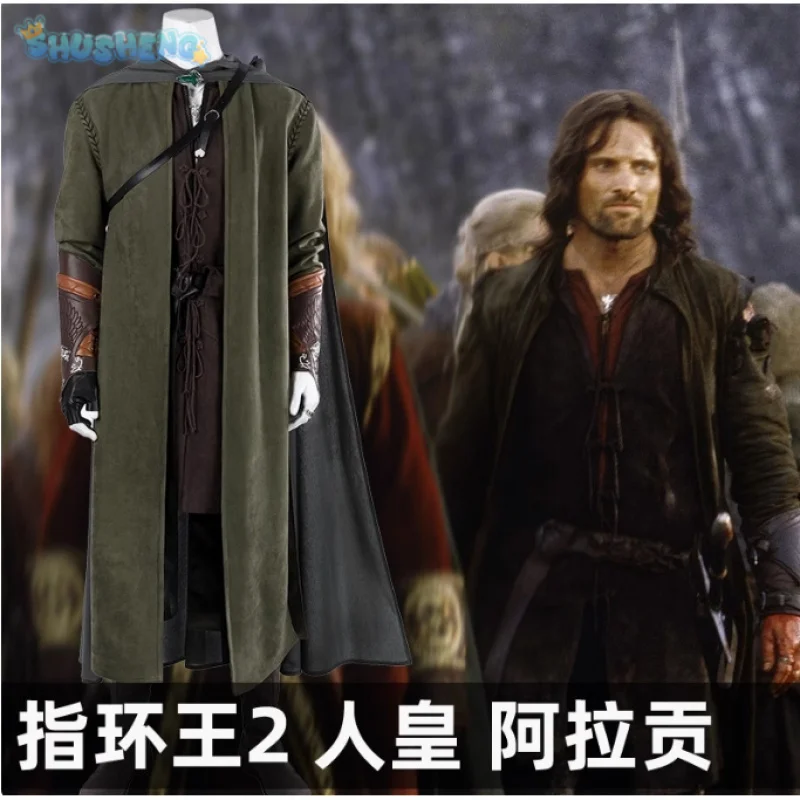 Herr der Ringe Der Aragorn II Strider Estel Cosplay Thorongil Kostüm Männer Fantasia Set Zubehör Komplette Halloween Uniform Image