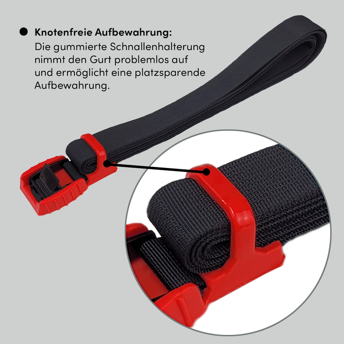 Baumarktplus 2x Spanngurt Zurrgurt Klemmschloss mit Gummischutzkappe1 tlg 4 m x 2,5 cm 500 kg Image