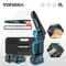 YOFIDRA 8 Inch Brushless Electric Chainsaw 3500W Handheld Woodworking Pruning Chain Saw Cutter Power