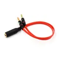 Auricolare stereo da 3,5 mm Cuffia audio Y Splitter Jack 1 femmina a 2 maschi con cavo adattatore per microfono per telefono Computer Lettore MP3