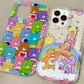 Custodia trasparente simpatico cartone animato per C-Care B-Bears Samsung Galaxy S10 S20 S20 S21 S21 S22 S23 S24 S25 FE Plus 5G Airbag Cover antiurto