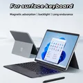 Custodia in pelle per tastiera Bluetooth sottile senza fili con aspirazione magnetica per Microsoft Surface Go 2 3/Surface Pro3 4 5 6 7