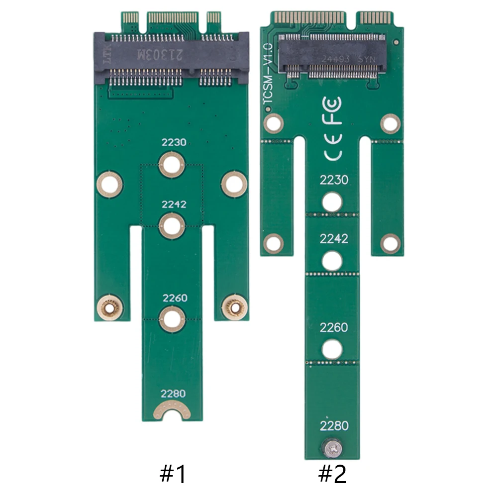 M.2 ngff ssd männlich konverter msata zu ngff konvertieren karte msata ngff zu msata männlich riser m.2 adapter für 0, 5-1, 5 m2 ssd Image
