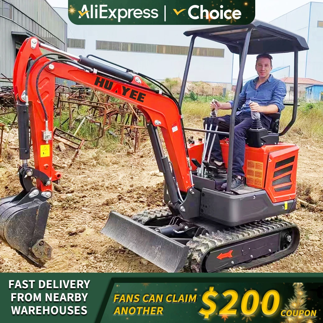 1,8 Tonnen Minibagger Anpassen Huayee Fabrik Fabrikpreis Kostenloser Versand Epa-Motor Großhandel Bagger Raupenbagger Image