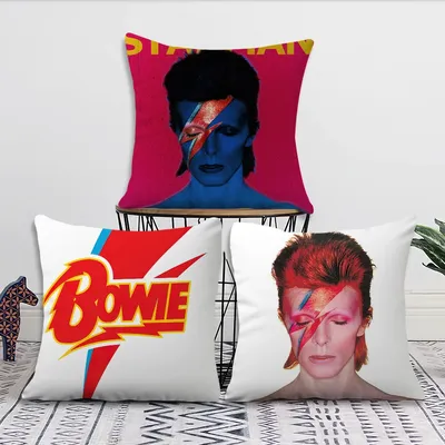 Sänger S-David B-Bowie Kissenbezug Wohnzimmer Zuhause Sofa Büro Shop Bezug Druck Komfort Dekoration Image