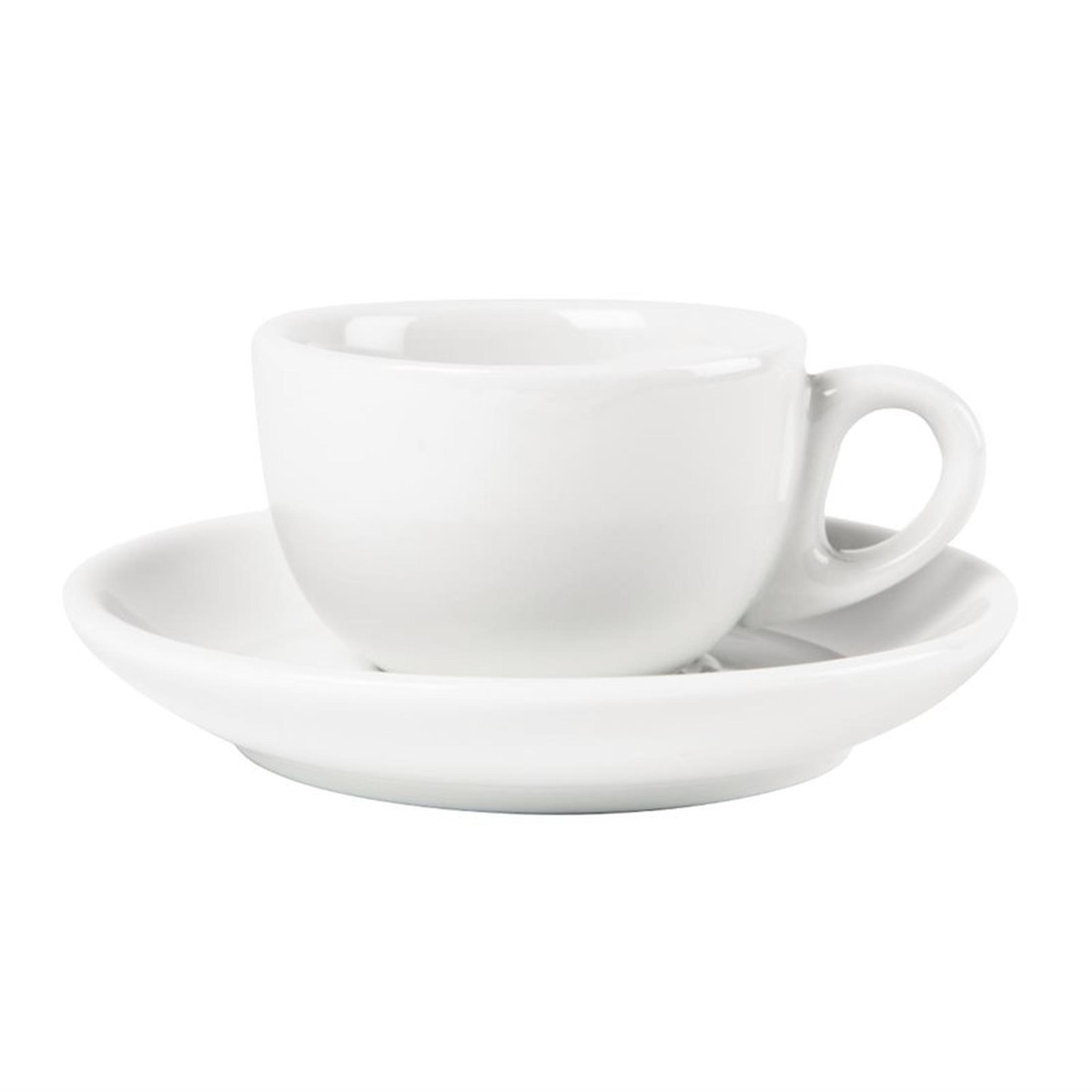 Gastronoble Olympia Whiteware Espressotassen + Untertassen - 8,5cl - 12 Sets Image