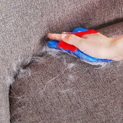 TEMU Pet Hair Removal Glove - Gentle Deshedding Brush For Cats, Ideal For Carpets, Beds & Furniture, Dog, Clothing Image