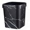 TEMU Household Marble Trash Can Press Ring Bathroom Hotel Paper Garage Can