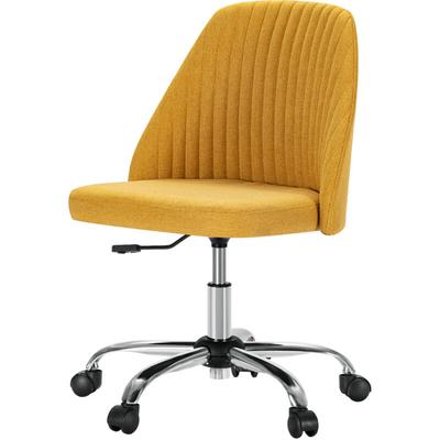 Bürostuhl Ohne Armlehnen Schreibtischstuhl mit Stoffbezug Sitzkissen Criss Cross Chair mit Image