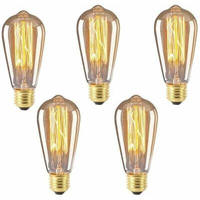 Lablanc - E27 ST64 Glühbirne 40 w Warmweiß 2200 k, ac 220 v, Retro-Glühlampe, E27 Filament Image