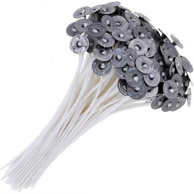 Memkey - 100 Stück Kerzendocht, 100 % umweltfreundlich – 15 cm DIY-Docht aus natürlicher Baumwolle Image
