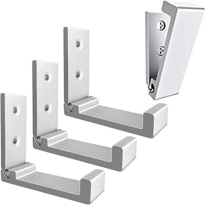 Set mit 4 faltbaren Wandhaken – unsichtbare Kleiderhaken, Aluminium-Wandhaken, Wandhaken aus Image
