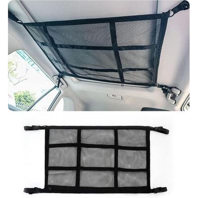 Lablanc - Auto-Gepäcknetz, doppellagiges Aufbewahrungs-Deckennetz, Autonetz für 4 Armlehnen, Dach, Image