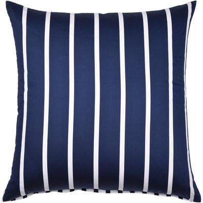 Kissenbezug JANINE "modernclassic 39028-28", blau (nachtschattenblau), B:80cm L:80cm, Mako-Satin, Obermaterial: 100% Baumwolle, Kissenbezüge, mit Reißverschluss Image