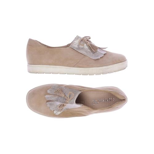 Caprice Damen Halbschuh, Gr. 5, beige, Leder