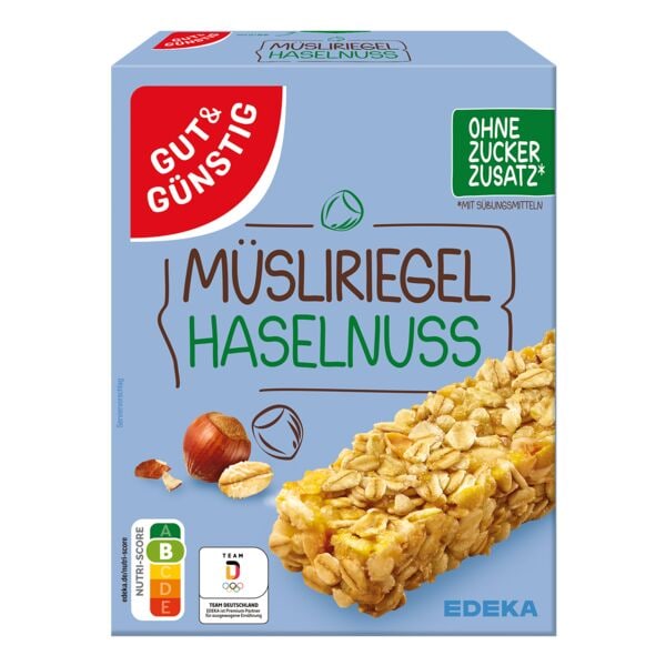 Gut & Günstig 8er-Pack Müsliriegel »Haselnuss« 200 g Image