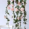 2.4M Silk Fake Rose Vine Garland Artificial Flowers Plants for Home Garden Craft Wedding artificial