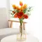 9pc PU Real Touch Tulips Artificial Flowers Home Garden Wedding Decoration Eucalyptus Gypsophila