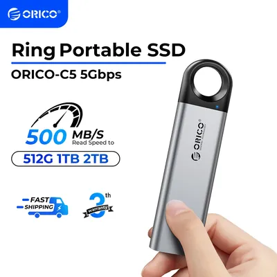 ORICO C10 1TB External SSD Up to 1050MB/S Hanging Hole Design Portable Solid State Drive Storage