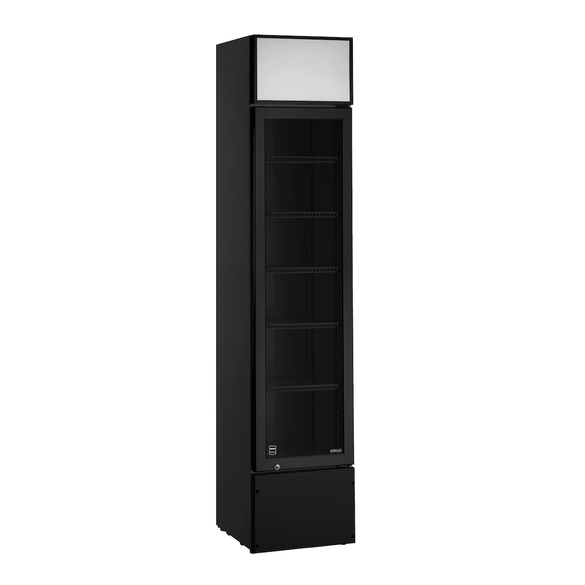 METRO PROFESSIONAL Schlanker Getränkekühlschrank GSC2133B, Metall/Glas, 39 x 47.5 x 188 cm, 133 L, statische Kühlung, 200 W, mit Schloss, schwarz Image