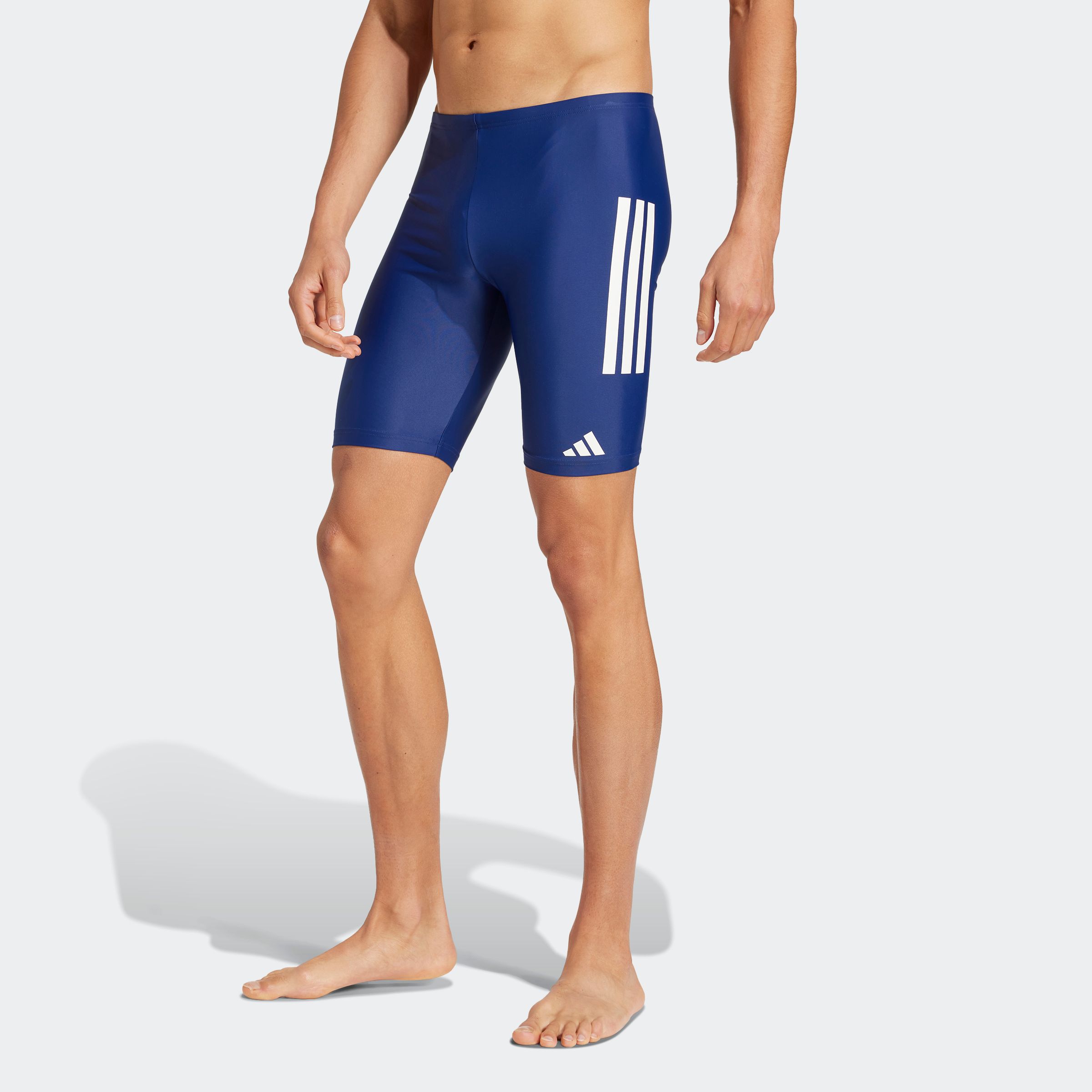 Badehose ADIDAS PERFORMANCE "3S BLD JAM", Herren, Gr. 8L, N-Gr, blau (dunkelblau, weiß), Obermaterial: 78% Polyamid, 22% Elasthan, Badehosen Image