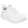 Slip-On Sneaker SKECHERS "BOBS SQUAD CHAOS-CURRENT MUSE", Damen, Gr. 42, weiß (sanftes weiß), Textil, casual, Schuhe, Slipper, Freizeitschuh in veganer Verarbeitung
