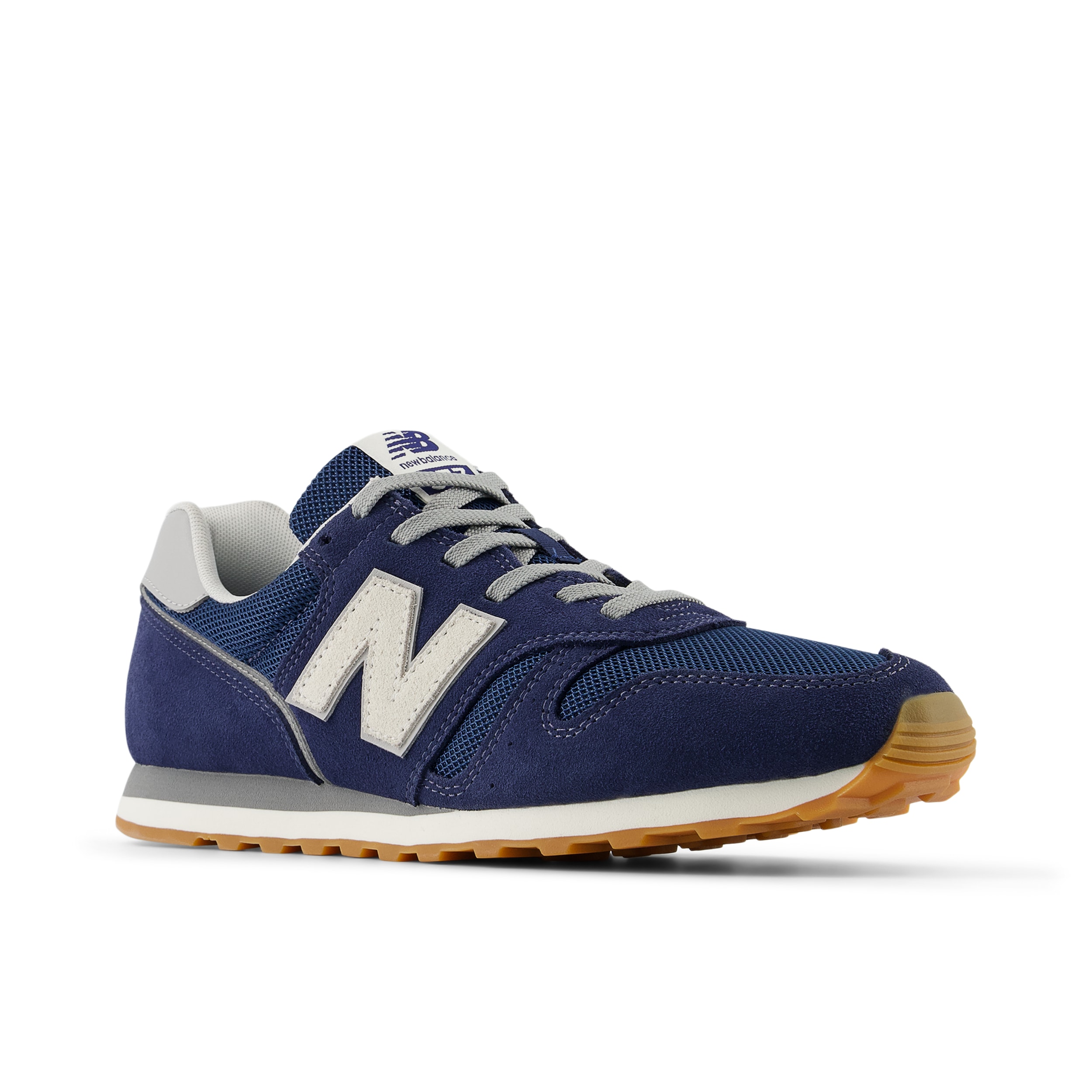 Sneaker NEW BALANCE "373", Damen, Gr. 47,5, blau (nb navy), Leder, Synthetik, Schuhe Sneaker