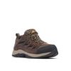 Wanderschuh COLUMBIA "CRESTWOOD™ WATERPROOF", Gr. 44,5, braun (mud, squash), Synthetik, Schuhe, wasserdicht