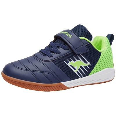 Sneaker KANGAROOS "K5-Super Court EV", Gr. 34, bunt (dk navy, lime), Textil, Synthetik, sportlich, Schuhe Image