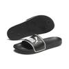 Badesandale PUMA "Leadcat FTR", Gr. 39, schwarz-weiß (puma schwarz, puma team gold, puma weiß), sportlich, Schuhe