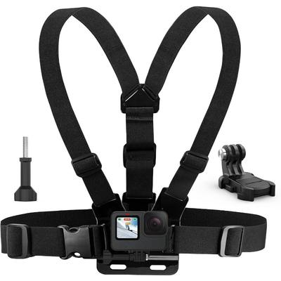 TEMU 1pc Universal Adjustable Chest Mount Harness Strap For Hero 13, 12, 11, 10, 9, 8, 7, 6, 5, 4, , 3+, 3, 2, 1, Max, , Dji Action Cameras - Body Mount With , Dual Lock, And Buckles Image