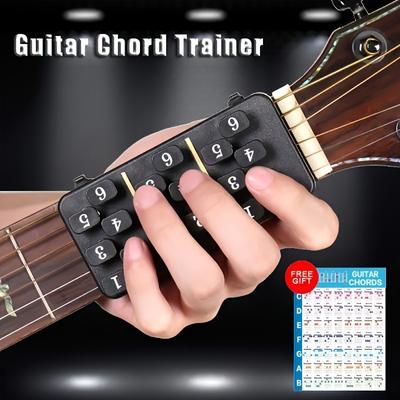 TEMU 1pc Plastic Guitar , Strengthener For Beginners, Wood Guitar Aid Tool,