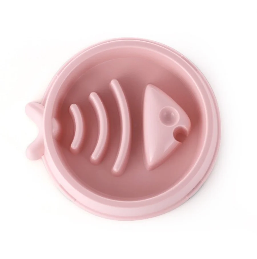 1PC Pet Slow Food Schüssel Anti Erstickung Hund Schüssel Fisch Knochen Slow Food Schüssel, Lecken Platte, Pet Feeder