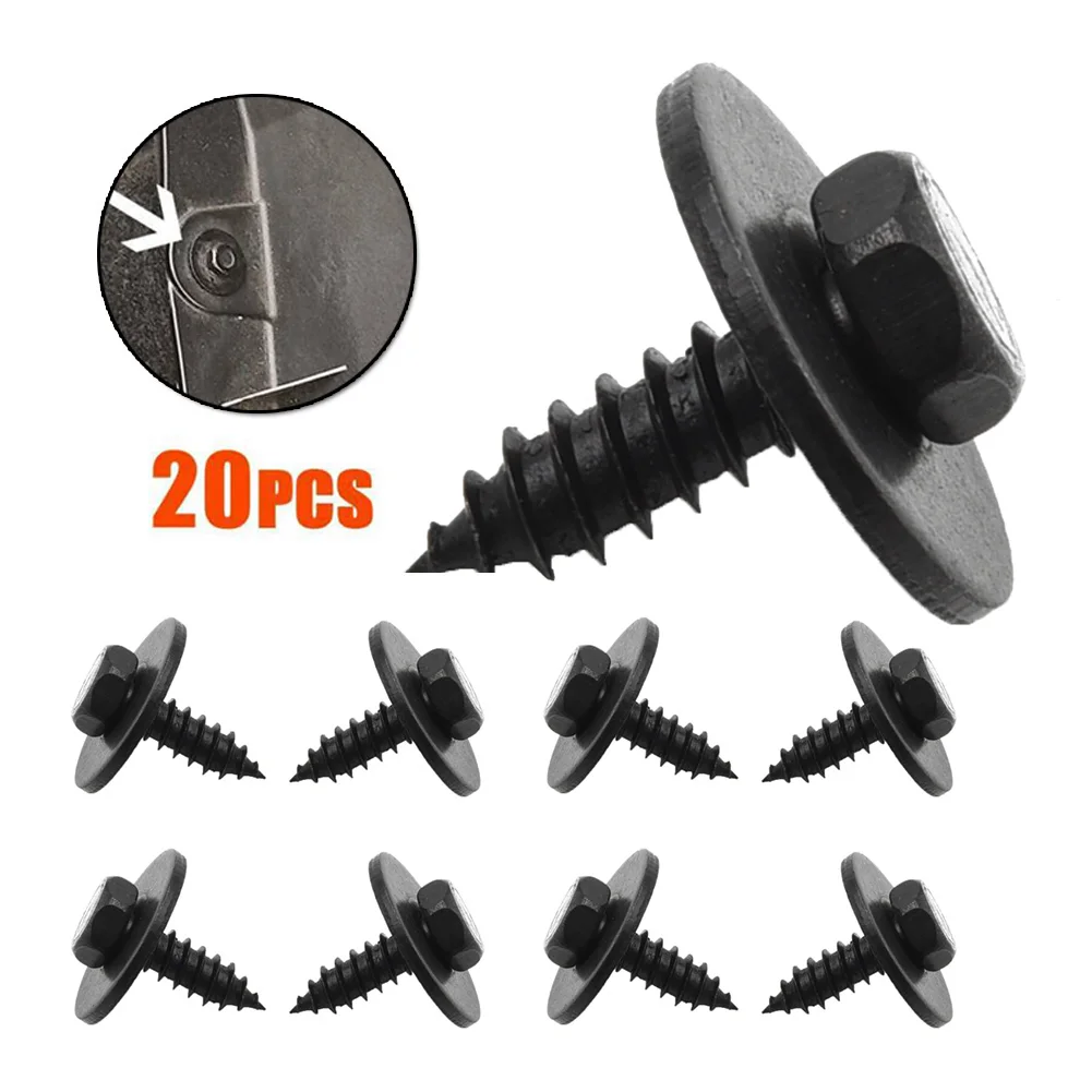 20 Stück hochwertige Sechs kant schraube Kotflügel auskleidung Luftkanal Spritz schutz verkleidung für BMW Verschleiß-und Korrosions schutz Image