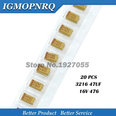 20 Stück A-3216-16V-47UF-476C A Typ 3216 47uf 16V 476C SMD Image