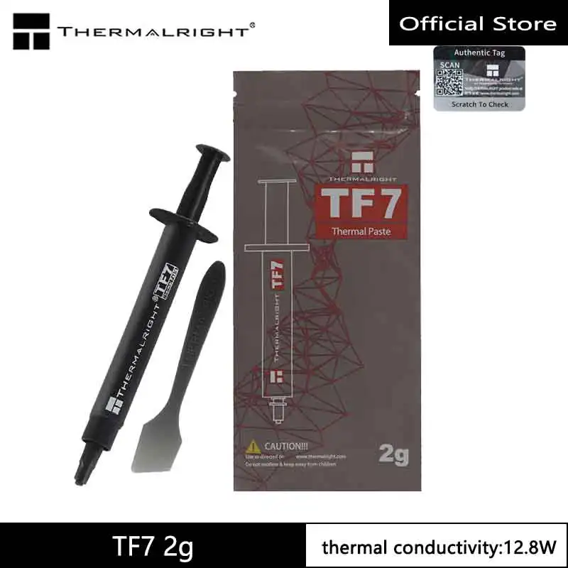 Pâte thermique Thermalright TF7/UT7 haute performance pour refroidissement de processeur, GPU et carte graphique
